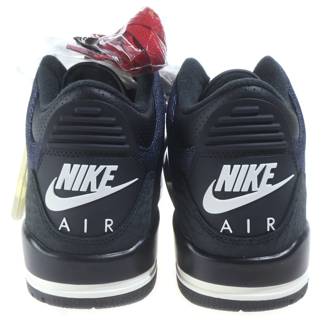 NIKE(ナイキ) ×LEVI'S AIR JORDAN 3 RETRO SP リーバイス エアジョーダン3 ミッドカットスニーカー インディゴ US7/25cm IH7959-400