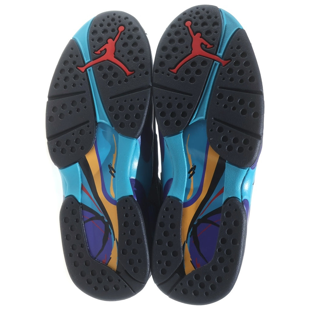 NIKE(ナイキ) AIR JORDAN8 RETRO AQUA エアジョーダン8 レトロ アクア ハイカットスニーカー ブラック/グレー US8/26cm 305381-006