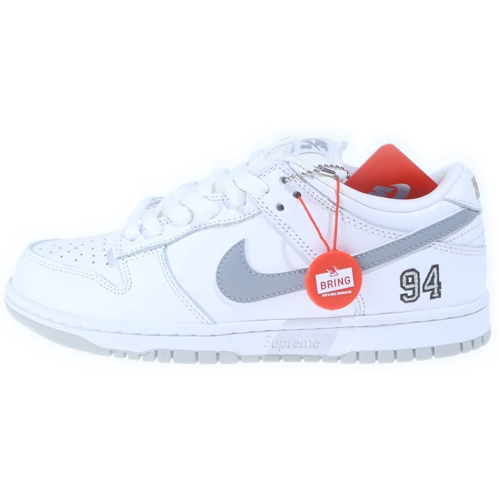 SUPREME(シュプリーム) 25AW ×NIKE SB DUNK LOW OG QS REFLECTIVE GREY ナイキ エスビー ダンク リフレクティブ ローカットスニーカー ホワイト/グレー US7.5/25.5cm HQ8487-100
