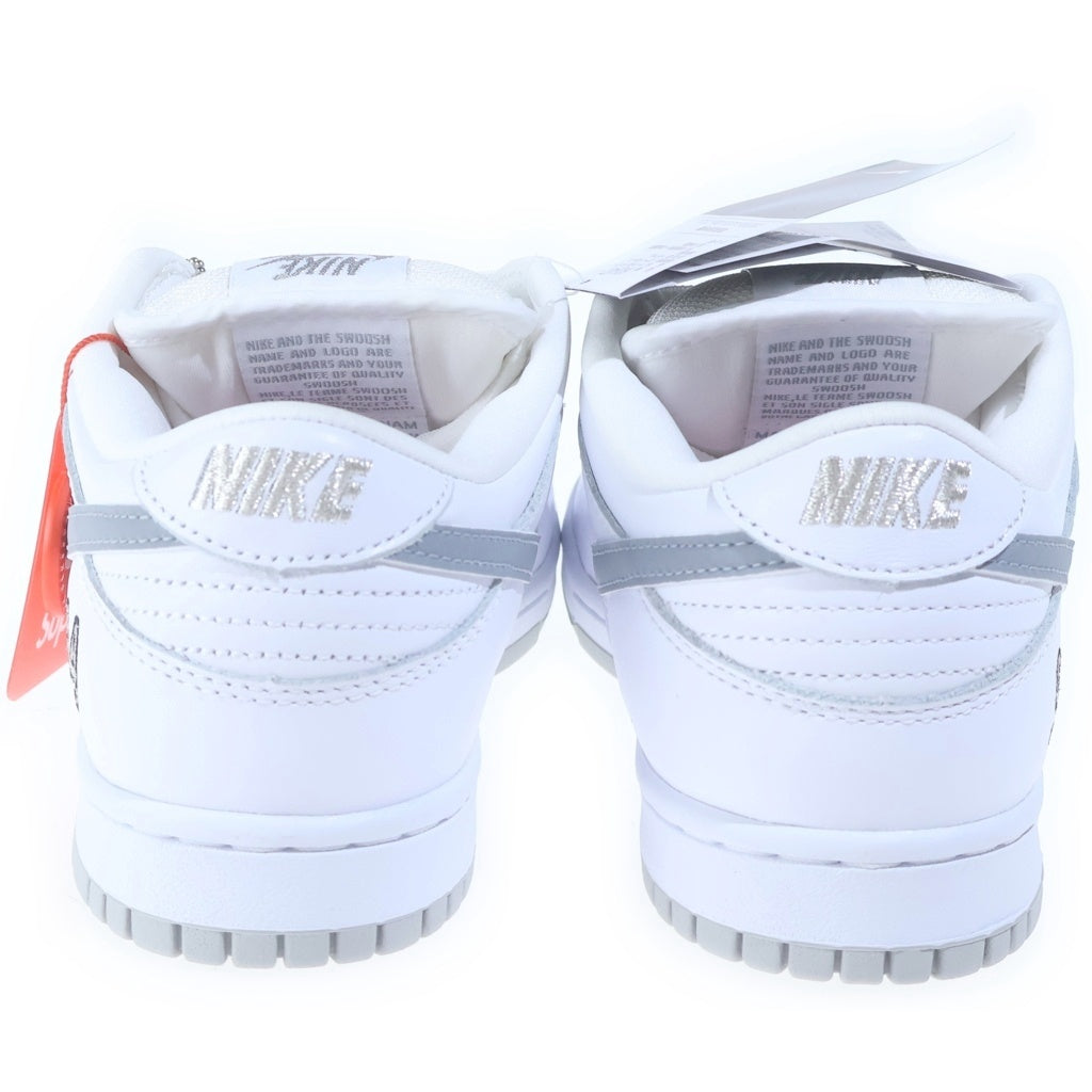 SUPREME(シュプリーム) 25AW ×NIKE SB DUNK LOW OG QS REFLECTIVE GREY ナイキ エスビー ダンク リフレクティブ ローカットスニーカー ホワイト/グレー US7.5/25.5cm HQ8487-100