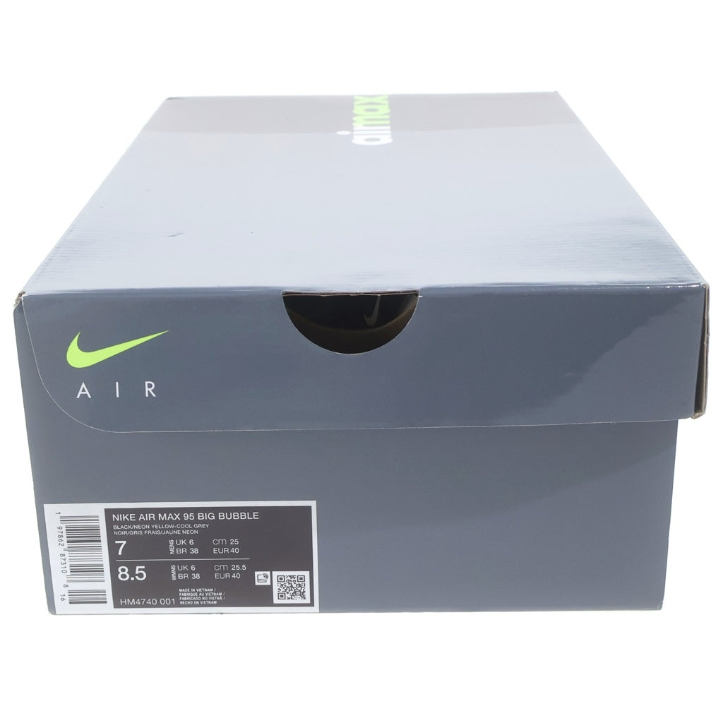 NIKE(ナイキ) AIR MAX 95 BIG BUBBLE NEON YELLOW エアマックス95 ビッグハバブル ネオンイエロー US7/25cm HM4740-001