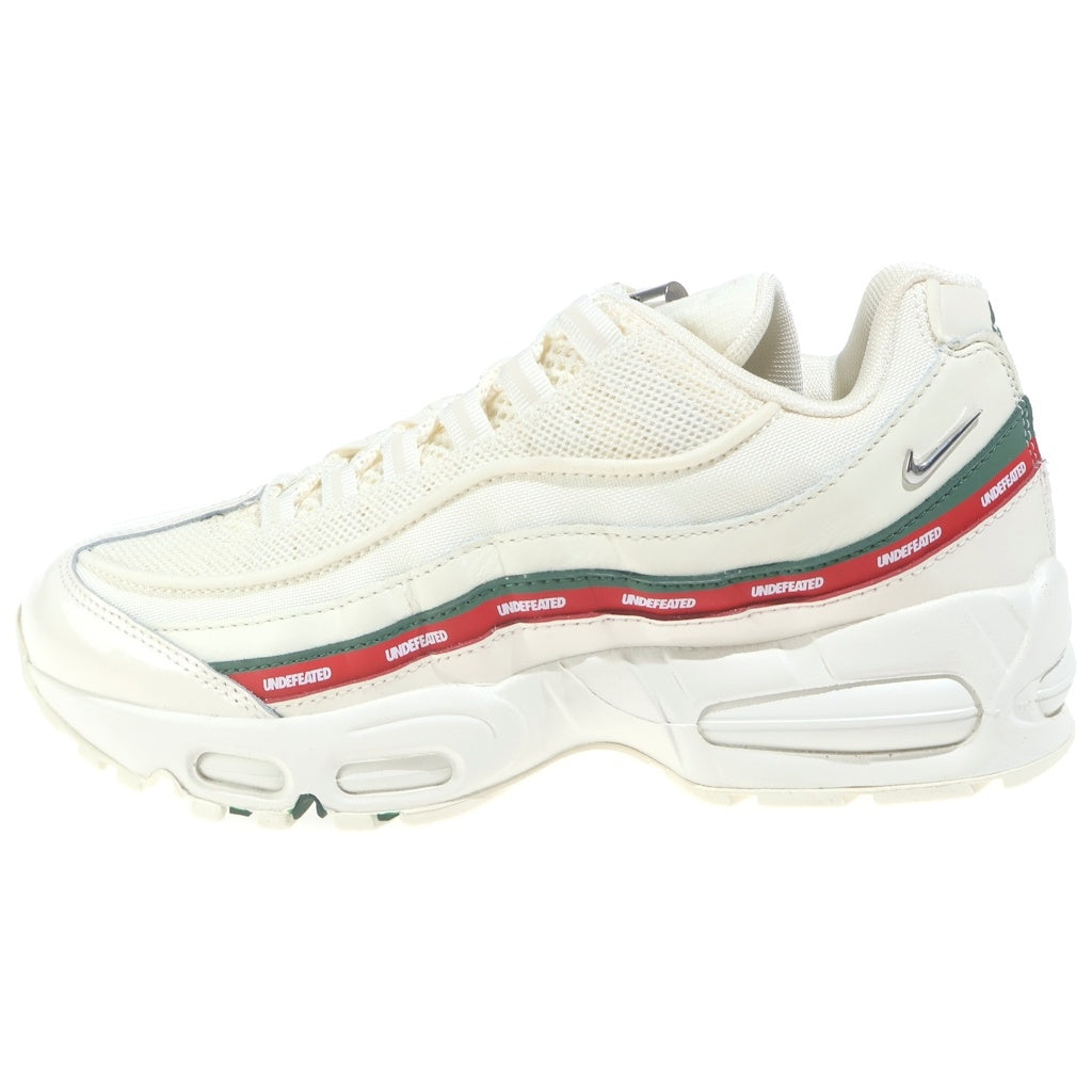 NIKE(ナイキ) ×UNDEFEATED AIR MAX 95 SP SAIL アンディフィーテッド エアマックス95 セイル ローカットスニーカー クリーム US7.5/25.5cm IB4453-100