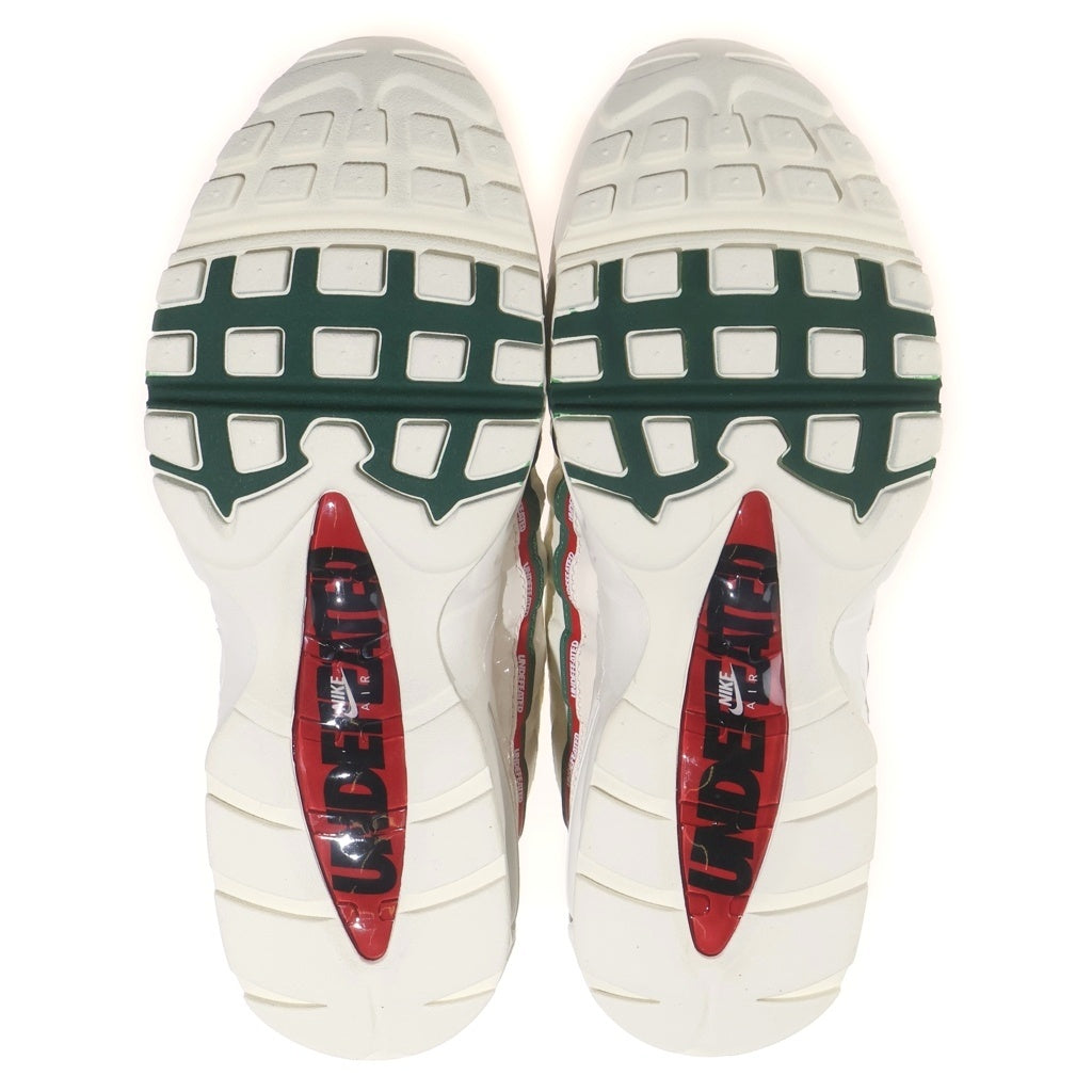 NIKE(ナイキ) ×UNDEFEATED AIR MAX 95 SP SAIL アンディフィーテッド エアマックス95 セイル ローカットスニーカー クリーム US7.5/25.5cm IB4453-100