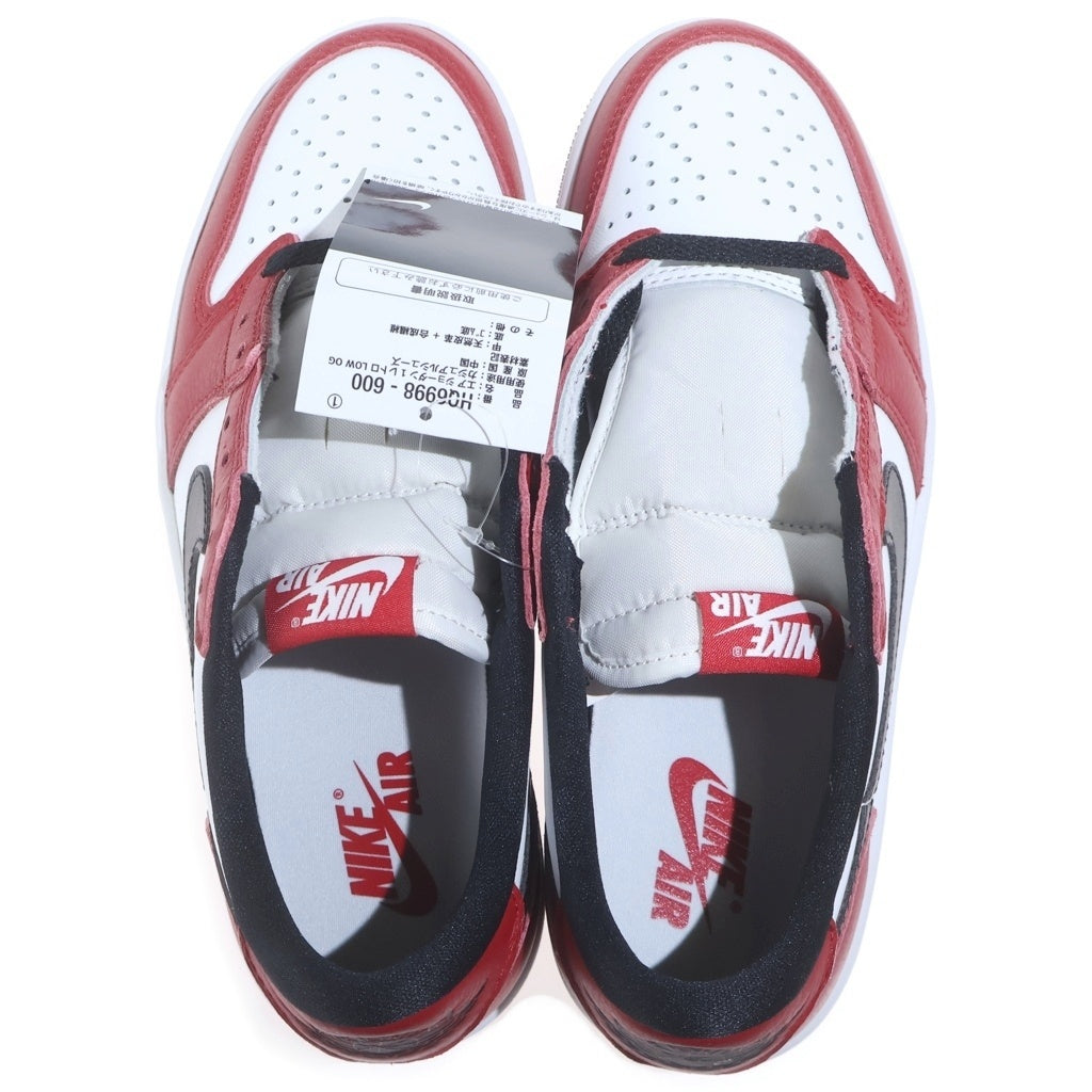 NIKE(ナイキ) AIR JORDAN 1 RETRO LOW OG CHICAGO エアジョーダン1 レトロ シカゴ ローカット スニーカー レッド/ブラック US7.5/25.5cm HQ6998-600