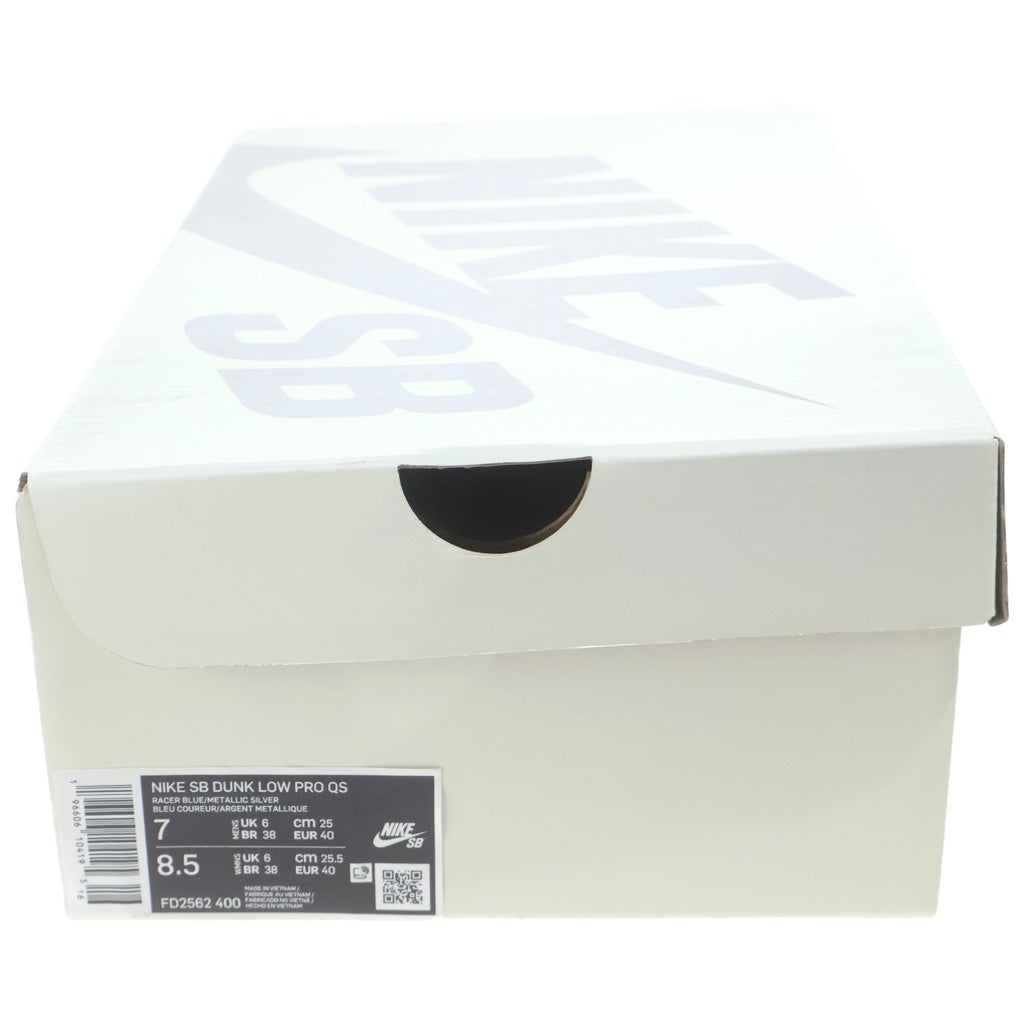NIKE SB(ナイキエスビー) ×APRIL SKATEBOARDS DUNK LOW PRO エイプリルスケートボード ダンク ローカットスニーカー ホワイト/ブルー US7/25cm FD2562-400