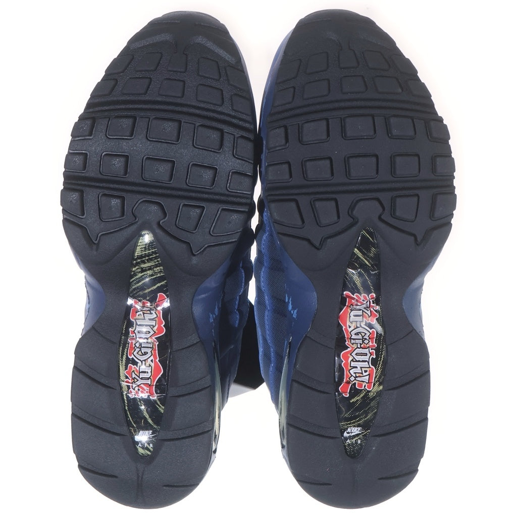 NIKE(ナイキ) ×Yu-Gi-Oh! MAX 95 AIR MUSCLE JOEY 遊戯王 エアマックス95 エアマッスルジョーイ ローカットスニーカー ネイビー US7/25cm II7404-400
