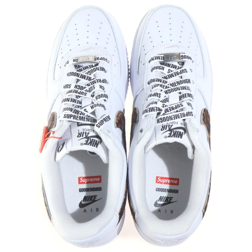 SUPREME(シュプリーム) 25SS ×NIKE ×GOODENOUGH AIR FORCE 1 LOW SP ナイキ グッドイナフ エアフォース1 レオパード ローカットスニーカー ホワイト/ブラウン US8/26cm IM3483-100