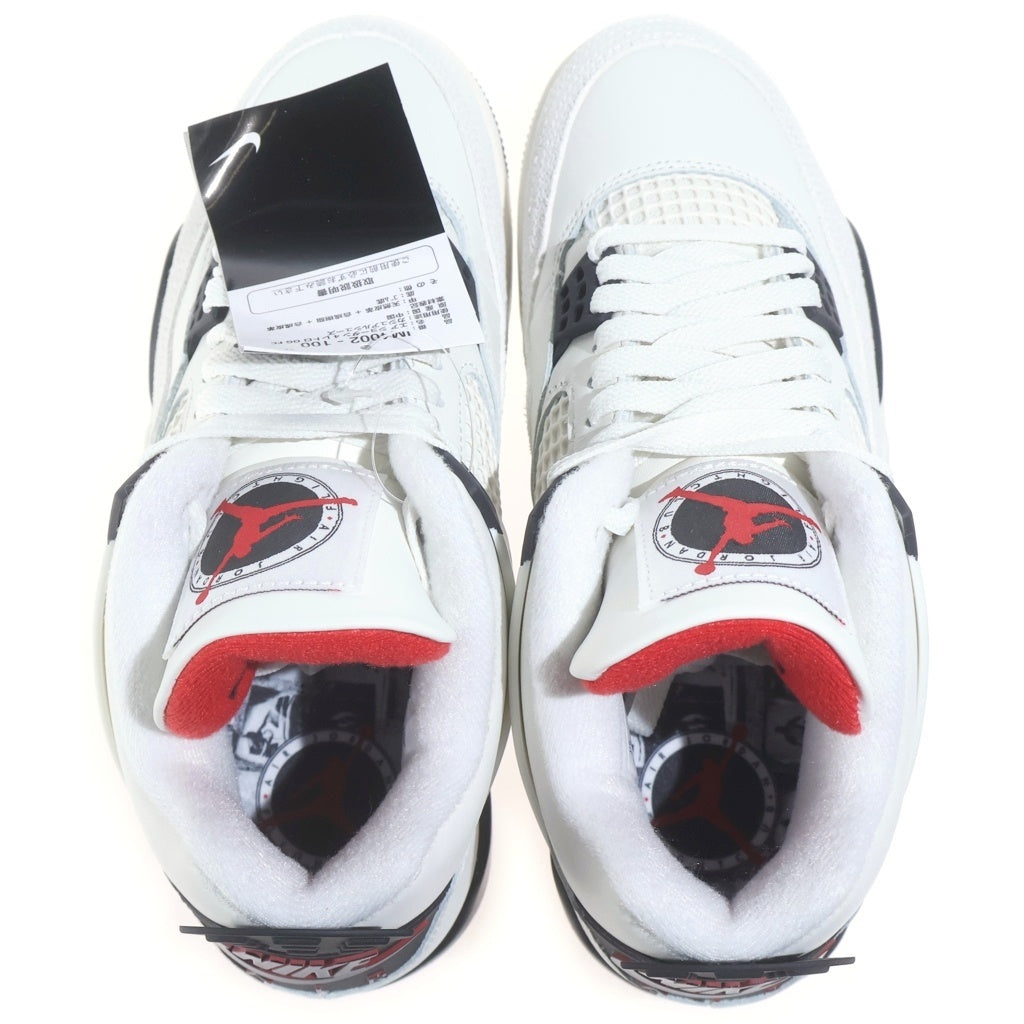 NIKE(ナイキ) AIR JORDAN 4 RETRO OG FC FLIGHT CLUB エアジョーダン4 フライトクラブ ハイカットスニーカー ローカットシューズ ホワイト US7.5/25.5cm IM4002-100