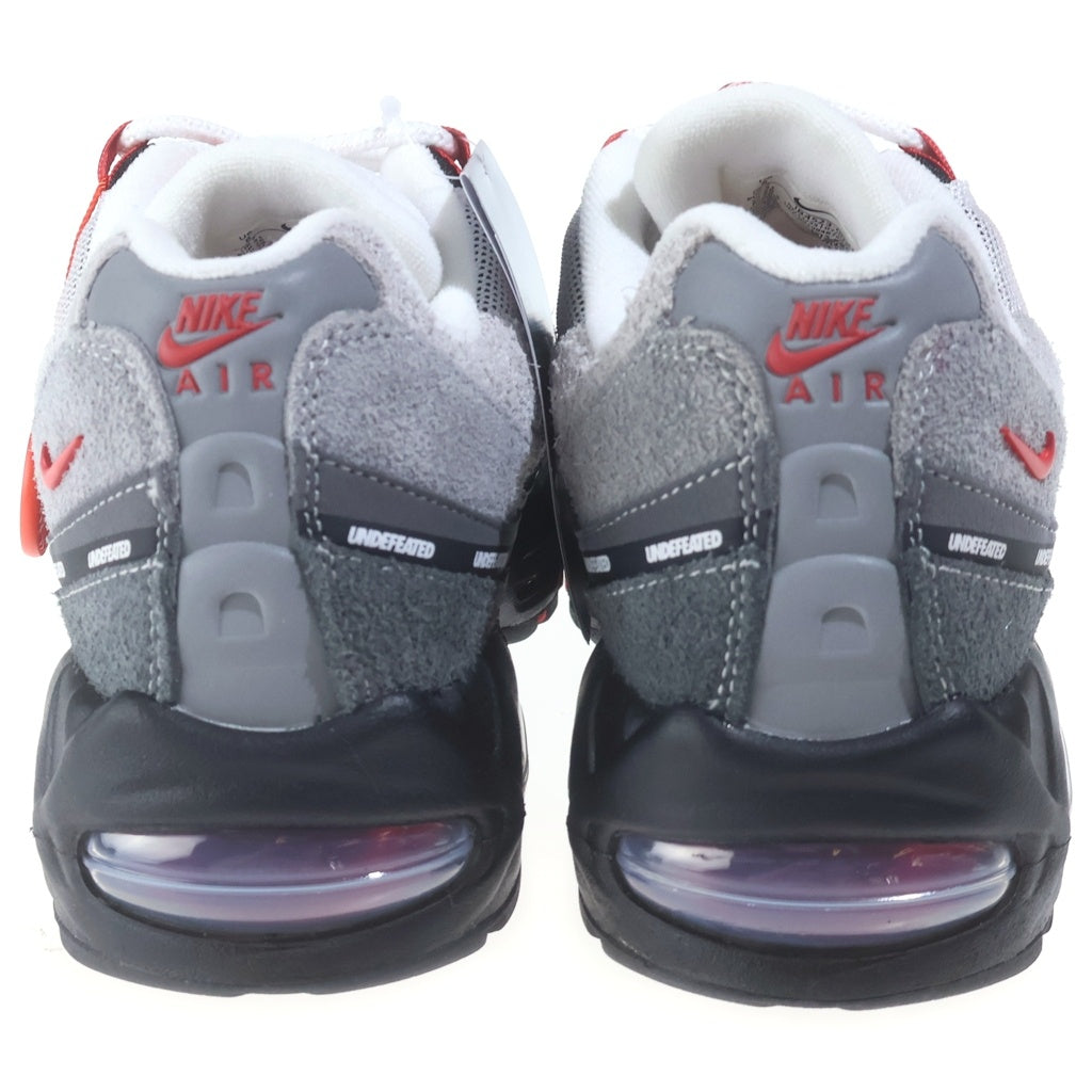 NIKE(ナイキ) ×UNDEFEATED AIR MAX 95 SP FIRE RED アウンディフィーテッド エアマックス95 ファイヤーレッド ローカットスニーカー グレー/レッド US8/26cm IB4523-003