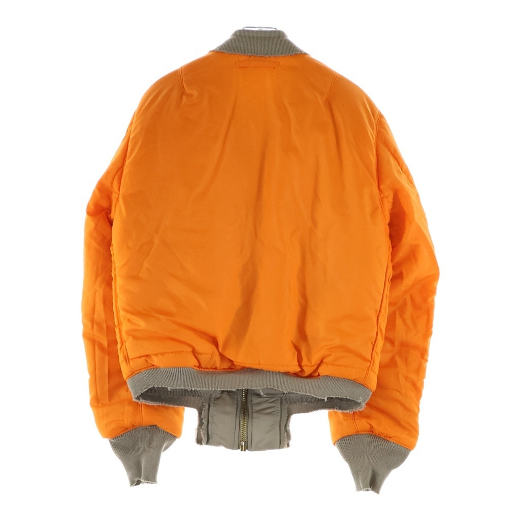 PROTOTYPES(プロトタイプス) 25AW NYLON BOMBER スプレーペイントロゴ MA-1 ボンバージャケット ベージュ 32PT080W160USSD レディース