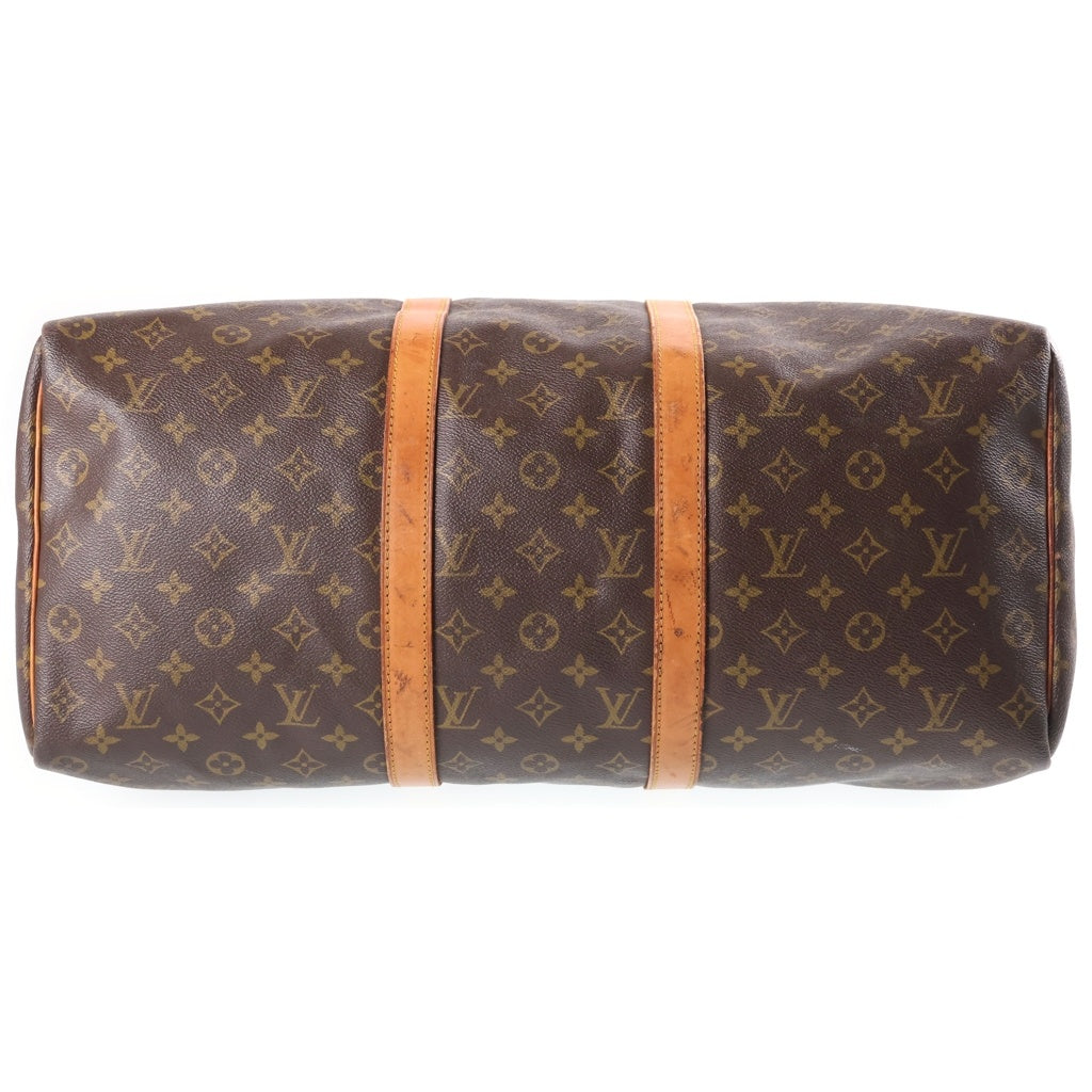 LOUIS VUITTON(ルイヴィトン) モノグラム キーポル50 PVC レザー ボストンバッグ ハンドバッグ ブラウン 83年製造 M41426 レディース