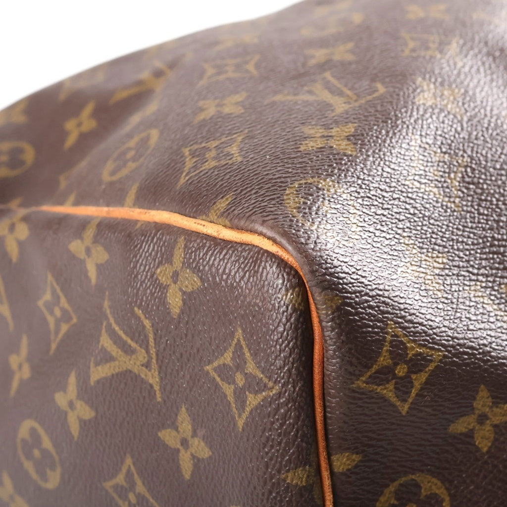 LOUIS VUITTON(ルイヴィトン) モノグラム キーポル50 PVC レザー ボストンバッグ ハンドバッグ ブラウン 83年製造 M41426 レディース