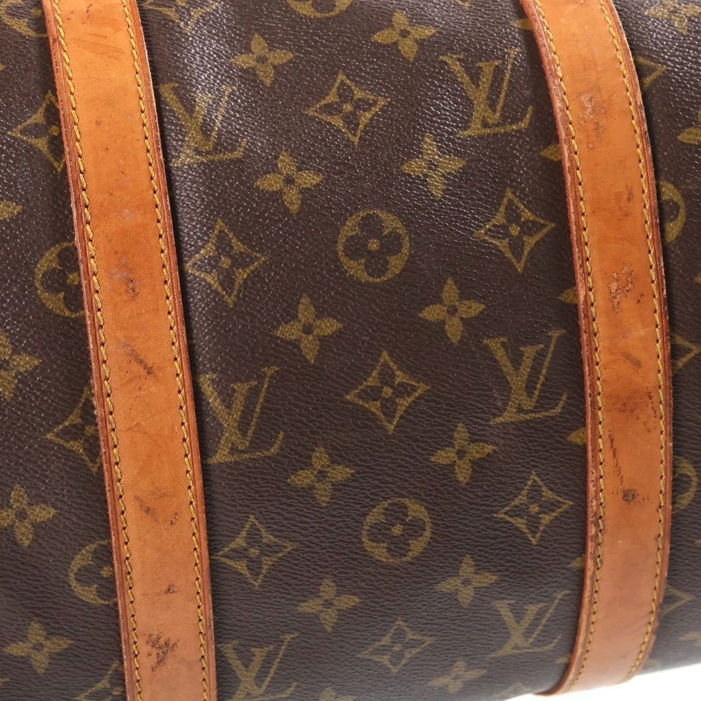 LOUIS VUITTON(ルイヴィトン) モノグラム キーポル50 PVC レザー ボストンバッグ ハンドバッグ ブラウン 83年製造 M41426 レディース
