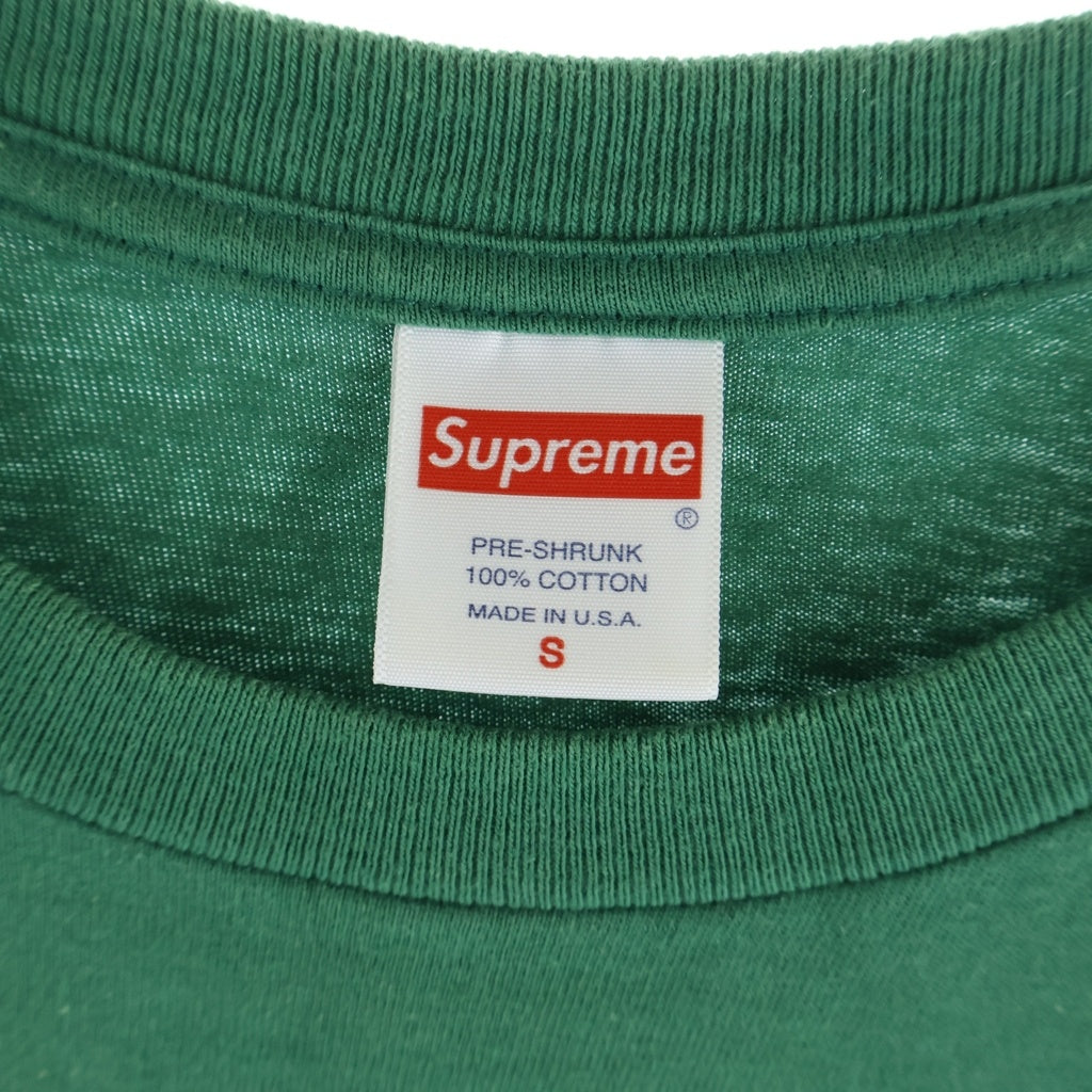 SUPREME(シュプリーム) 21SS×KAWS Chalk Logo Tee カウズ チョークボックスロゴ 半袖Tシャツ カットソー グリーン