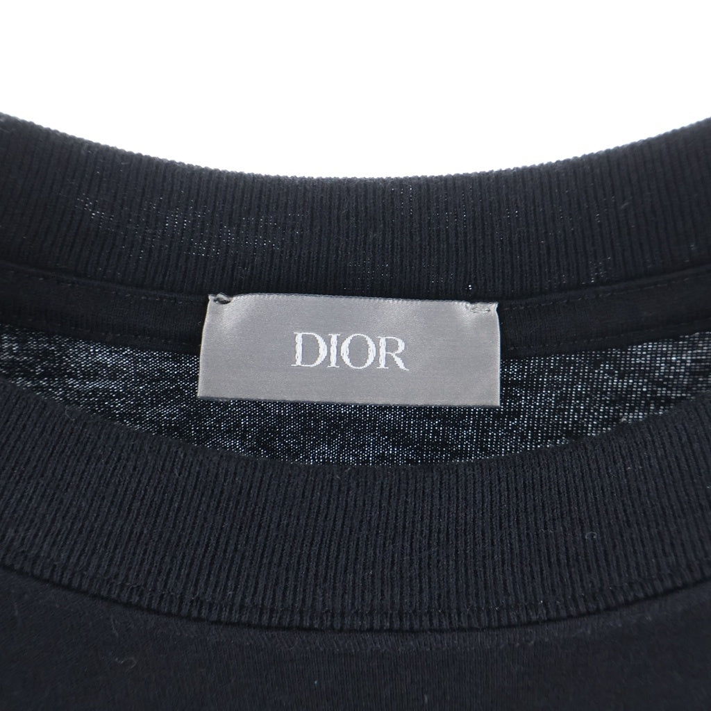 DIOR(ディオール) 24AW Archives Labels T-Shirt Relaxed Fit プリントロゴ 半袖Tシャツ カットソー ブラック 513J696A0677