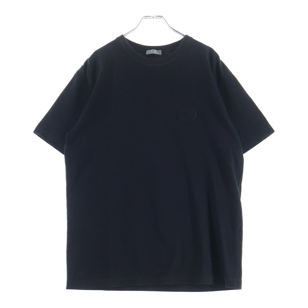 DIOR(ディオール) CDアイコン ロゴ刺繍 半袖Tシャツ カットソー ブラック 943J605A0554