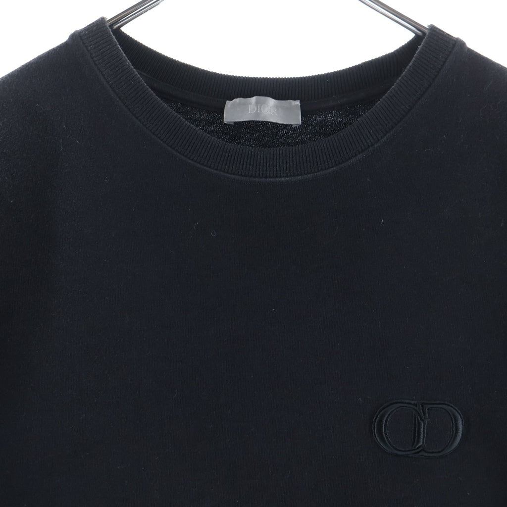 DIOR(ディオール) CDアイコン ロゴ刺繍 半袖Tシャツ カットソー ブラック 943J605A0554