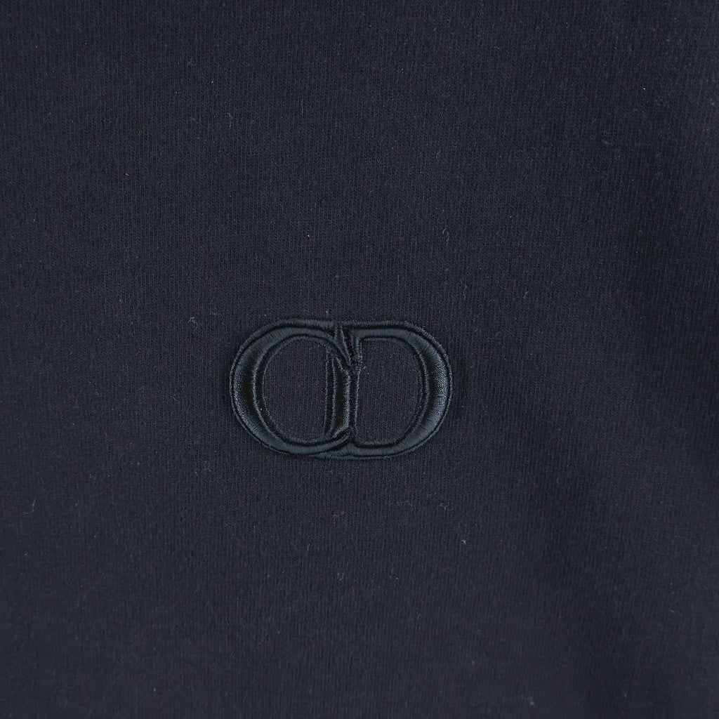 DIOR(ディオール) CDアイコン ロゴ刺繍 半袖Tシャツ カットソー ブラック 943J605A0554