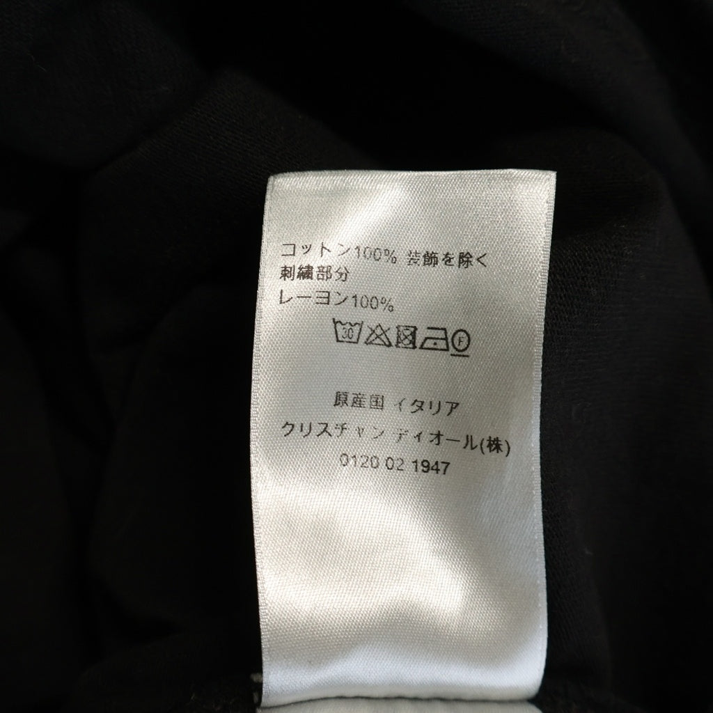 DIOR(ディオール) CDアイコン ロゴ刺繍 半袖Tシャツ カットソー ブラック 943J605A0554