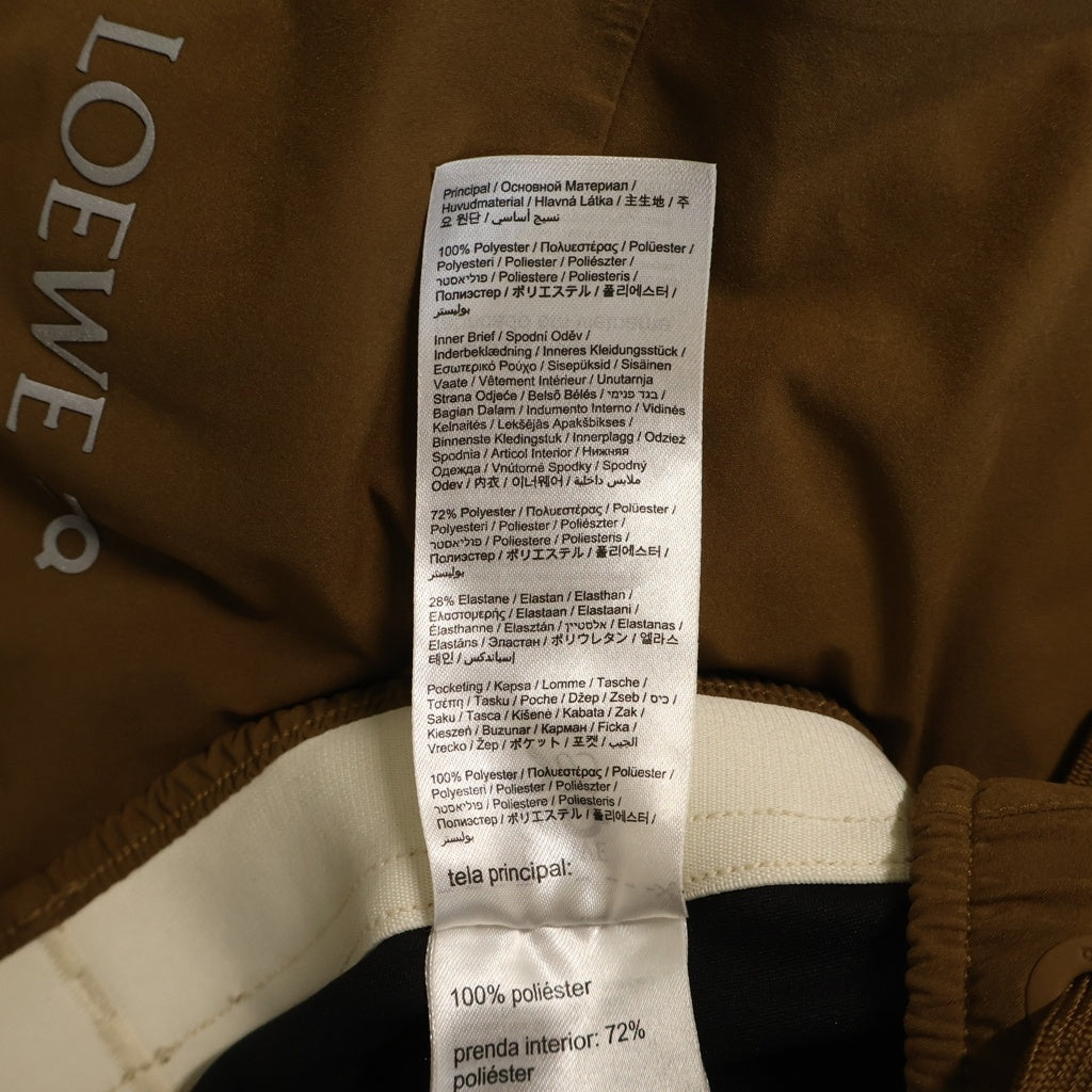 LOEWE(ロエベ) 25SS ×On Performance Shorts in Technical Shell パフォーマンスショーツ ナイロンハーフパンツ ブラウン/ブラック H929Y1AX02