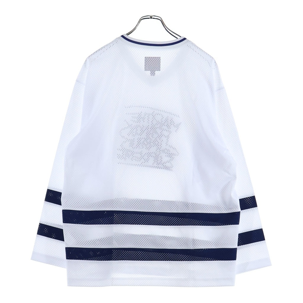 SUPREME(シュプリーム) 23AW×MARITHE FRANCOIS GIRBAUD Hockey Jersey マリテフランソワジルボー ホッケージャージ 長袖シャツ カットソー ホワイト