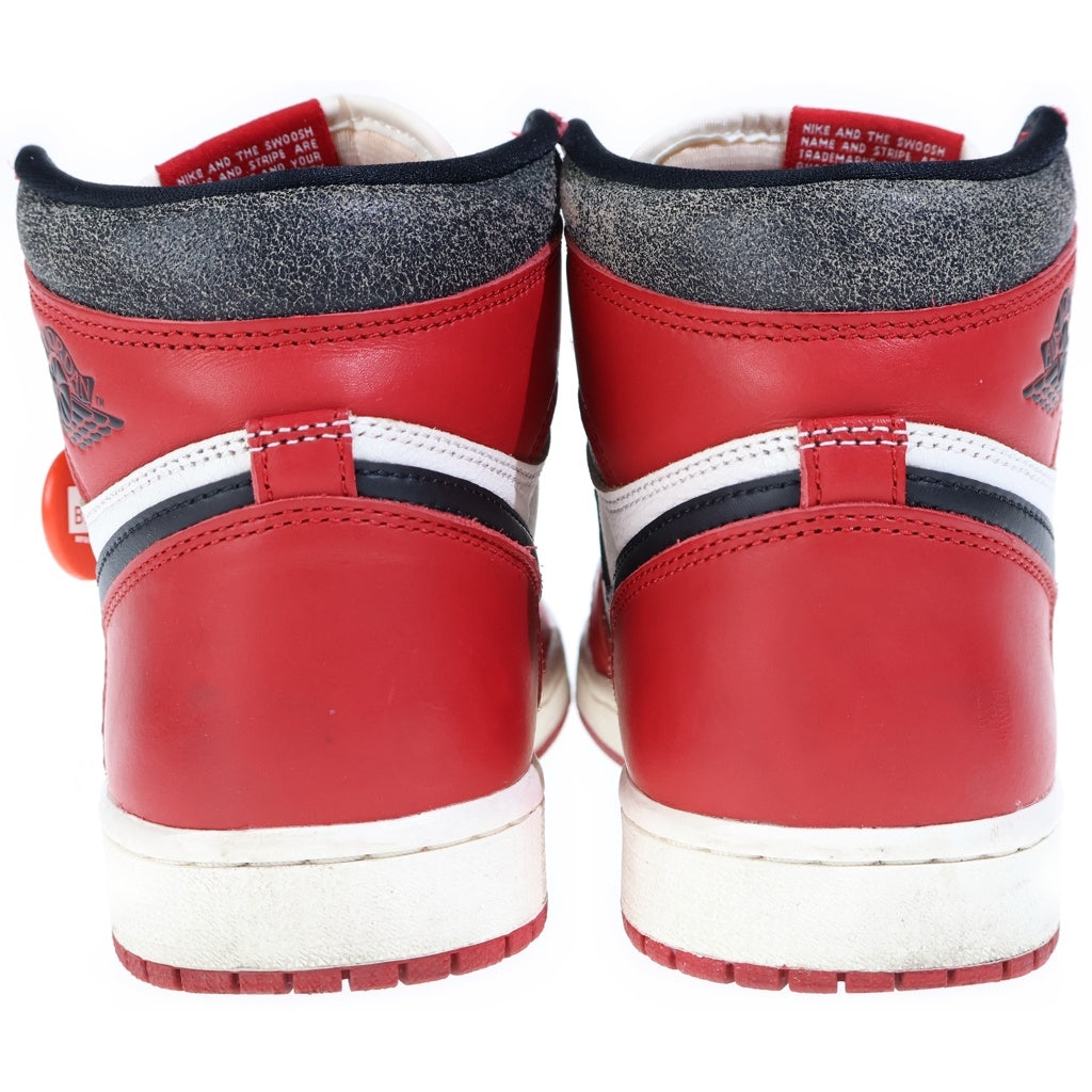 NIKE(ナイキ) AIR JORDAN 1 HIGH OG LOST & FOUND CHICAGO DZ5485-612 エアジョーダン1 ロスト&ファウンド ハイカットスニーカー ブラック/ホワイト/レッド US9.5/27.5cm