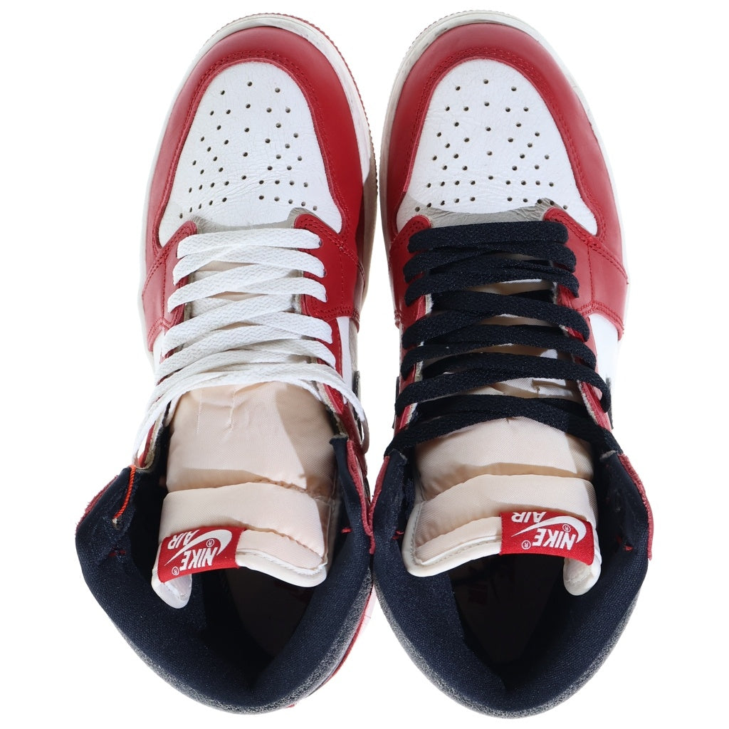 NIKE(ナイキ) AIR JORDAN 1 HIGH OG LOST & FOUND CHICAGO DZ5485-612 エアジョーダン1 ロスト&ファウンド ハイカットスニーカー ブラック/ホワイト/レッド US9.5/27.5cm