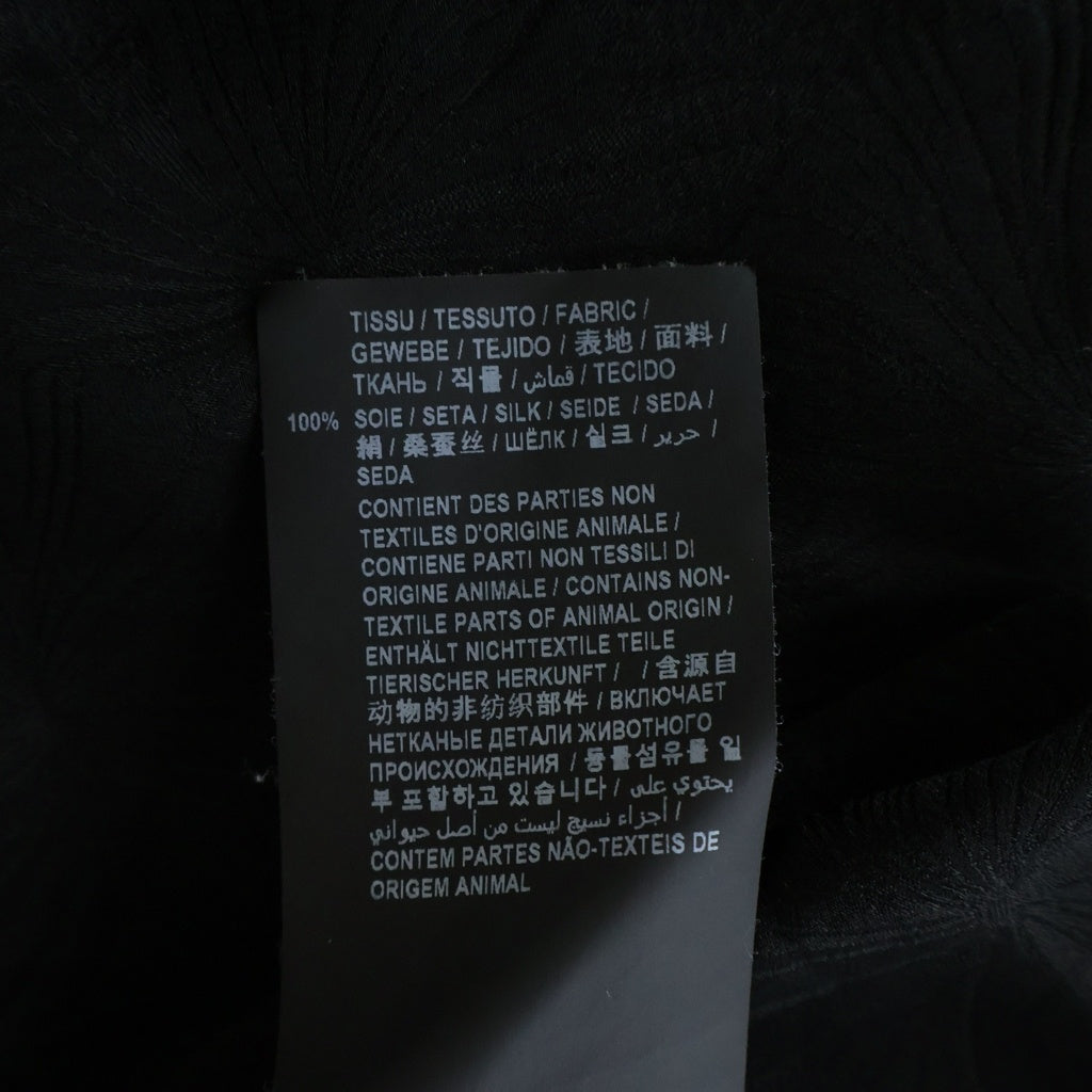 SAINT LAURENT PARIS(サンローランパリ) パラソル柄 シルク長袖シャツ ブラック 642421 Y2C76