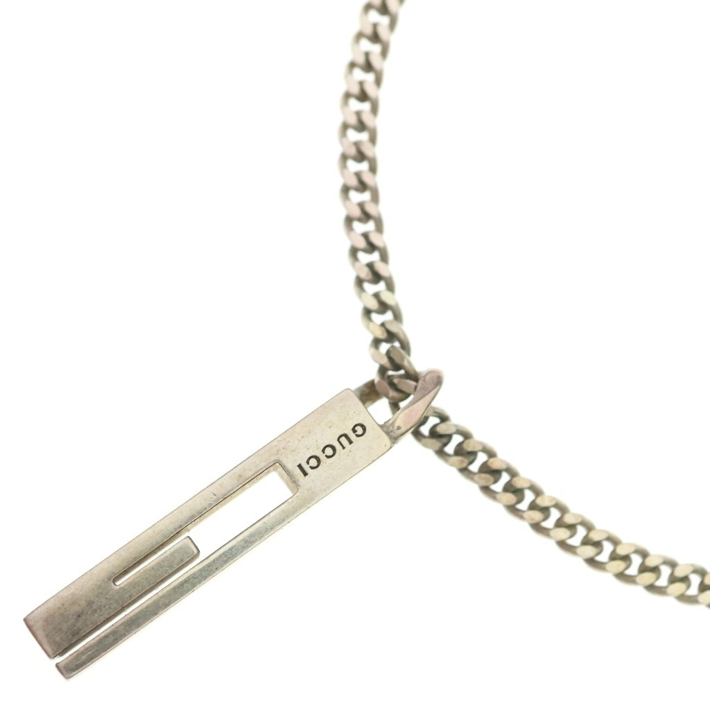 GUCCI(グッチ) Gモチーフ チャーム ネックレス シルバー