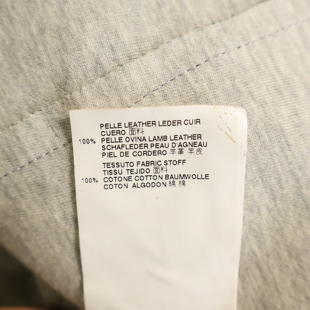 MM6 Maison Margiela(エムエムシックスメゾンマルジェラ) 14SS ラムレザー ノースリブ ワンピース レディース ブラック S32CT0562 SX8367