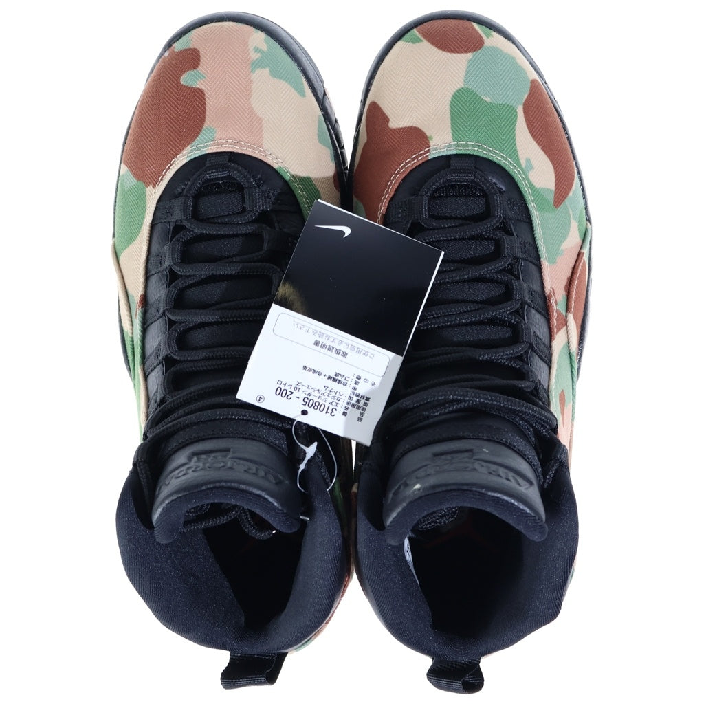 NIKE(ナイキ) AIR JORDAN 10 RETRO 310805-200 エアジョーダン10 レトロ ハイカットスニーカー ブラウン/ブラック US8/26cm