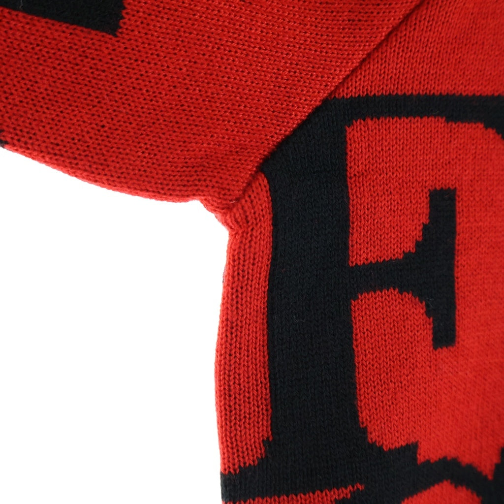 SUPREME(シュプリーム) 20AW Fuck Sweater ファック刺繍 アクリル混合クルーネックニット セーター レッド/ブラック