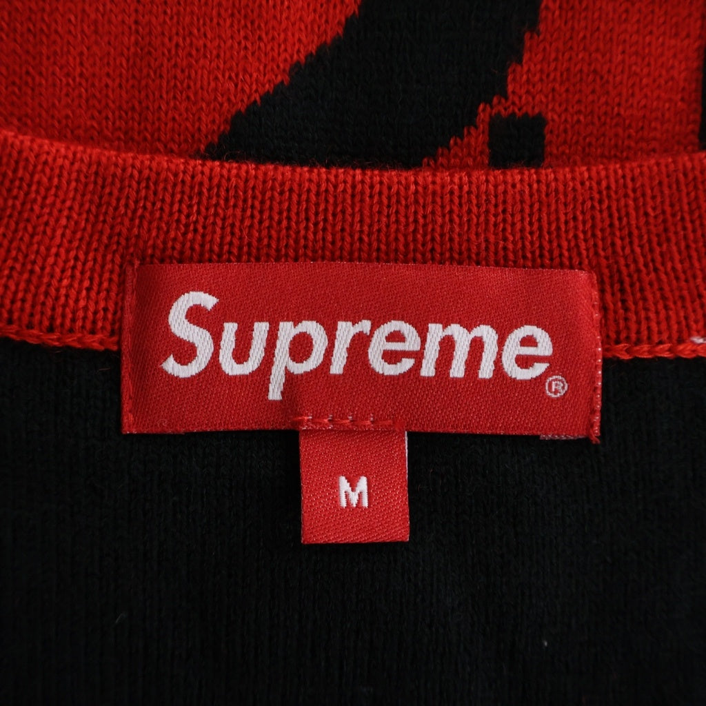 SUPREME(シュプリーム) 20AW Fuck Sweater ファック刺繍 アクリル混合クルーネックニット セーター レッド/ブラック