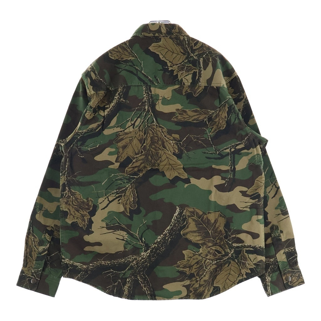 SUPREME(シュプリーム) 22AW Snap Work Shirt Branch Woodland Camo カモフラージュ柄 スナップワーク 長袖シャツ マルチカラー