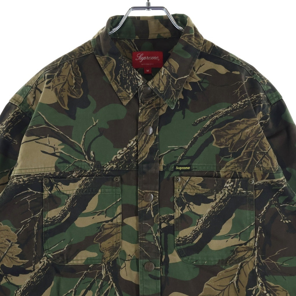 SUPREME(シュプリーム) 22AW Snap Work Shirt Branch Woodland Camo カモフラージュ柄 スナップワーク 長袖シャツ マルチカラー