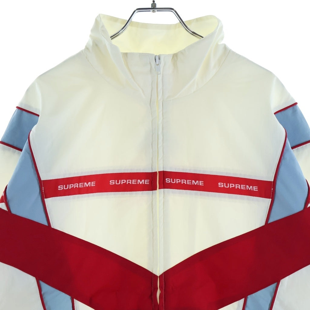 SUPREME(シュプリーム) 21SS Cross Paneled Track Jacket クロスパネルド ナイロン トラックジャケット ホワイト