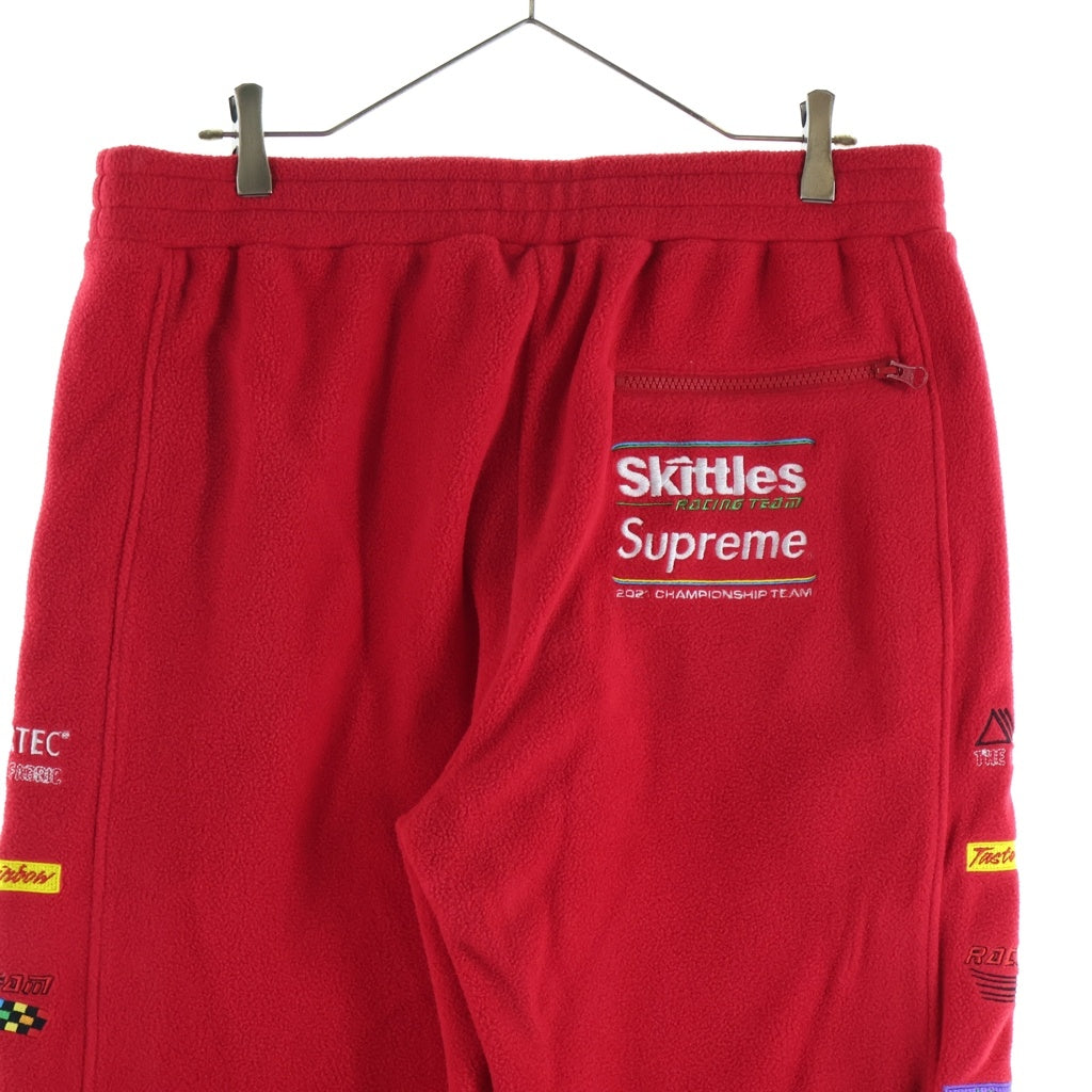 SUPREME(シュプリーム) 21SS Skittles Polartec Pant スキットルズ ポーラテック フリースパンツ レッド