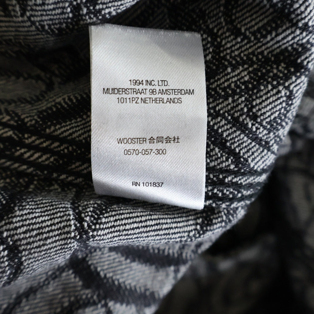 SUPREME(シュプリーム) 22AW Script Jacquard Denim Trucker Jacket スクリプトジャガードロゴ デニムトラックジャケット インディゴ