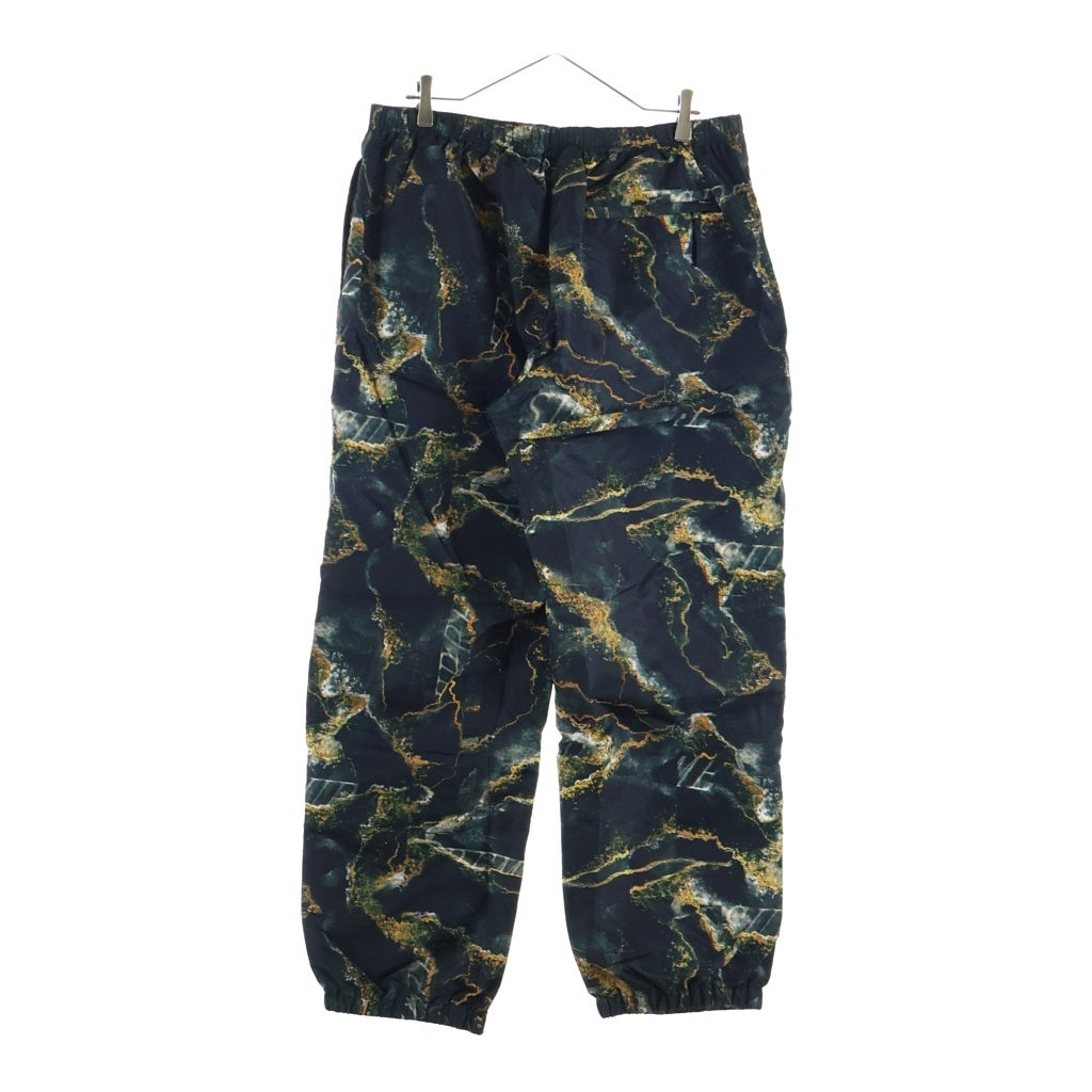 SUPREME(シュプリーム) 20AW Marble Track Pants マーブル 総柄ロゴ ナイロン トラックパンツ ブラック