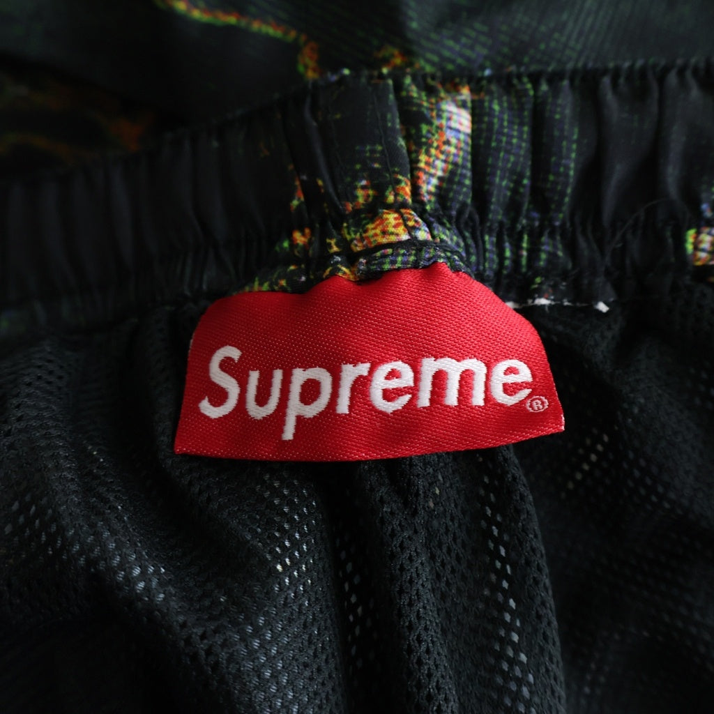 SUPREME(シュプリーム) 20AW Marble Track Pants マーブル 総柄ロゴ ナイロン トラックパンツ ブラック
