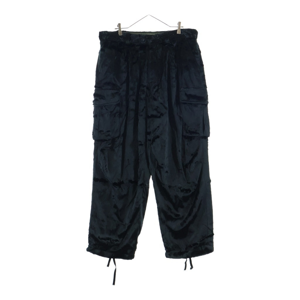 SUPREME(シュプリーム) 22AW ×Yohji Yamamoto Faux Fur Cargo Pant ヨウジヤマモト フェイクファー カーゴパンツ ブラック