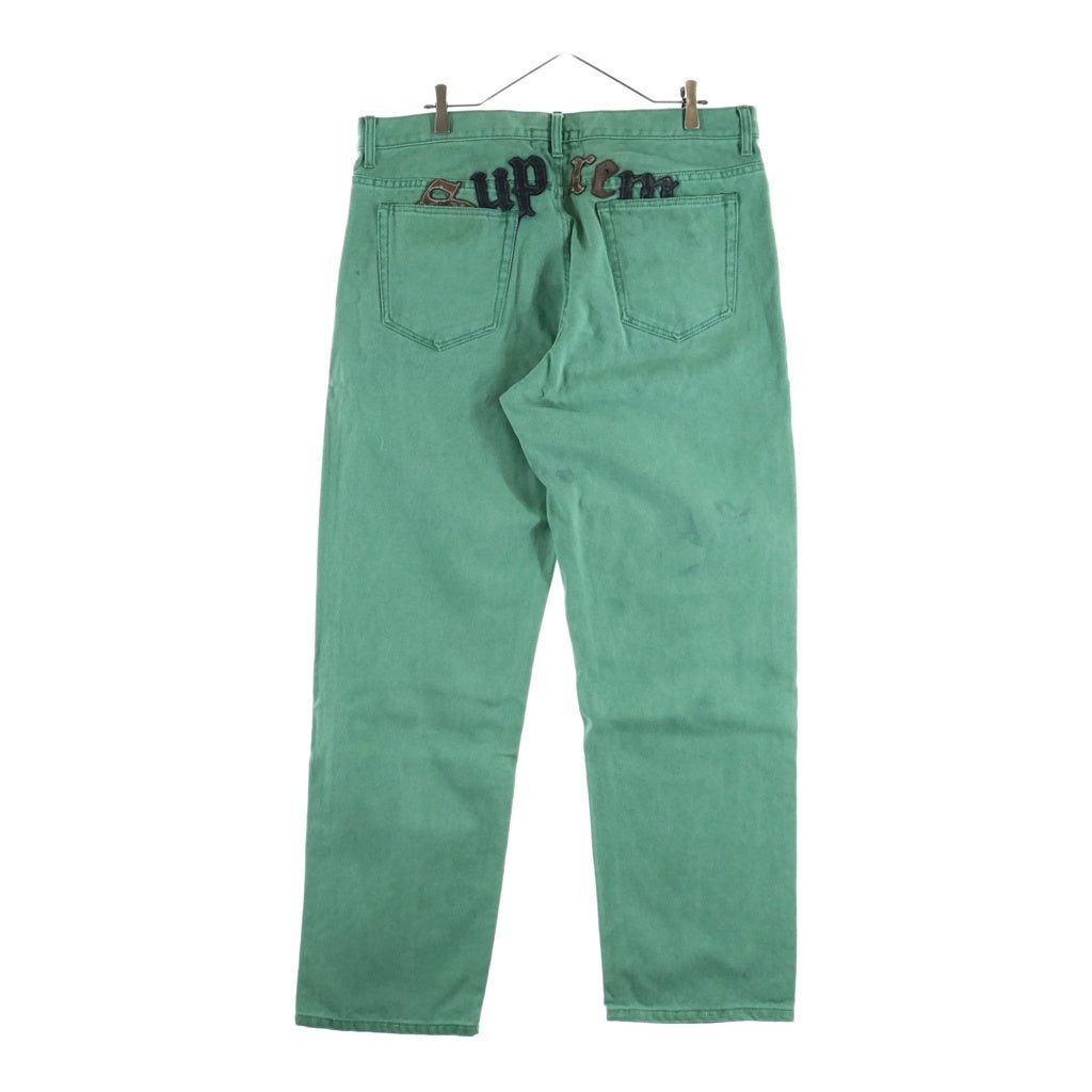 SUPREME(シュプリーム) 22AW Great China Wall Canvas 5-Pocket Jean グレートチャイナウォール 万里の長城 カンバス 5ポケットジーンズ デニムパンツ グリーン