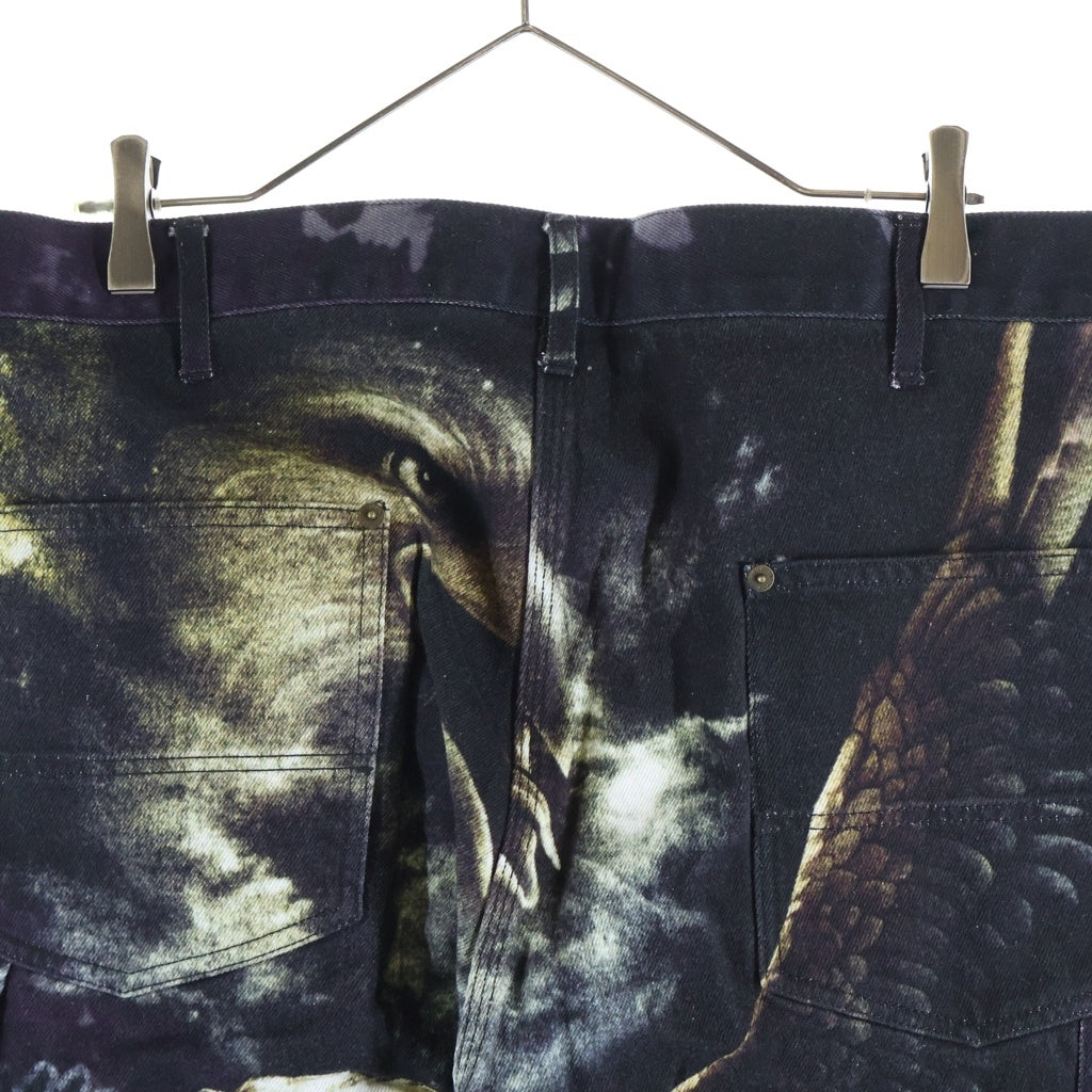SUPREME(シュプリーム) 21SS Eagle Double Knee Denim Painter Pant イーグルオーバープリント ダブルニーデニムペインターパンツ ブラック