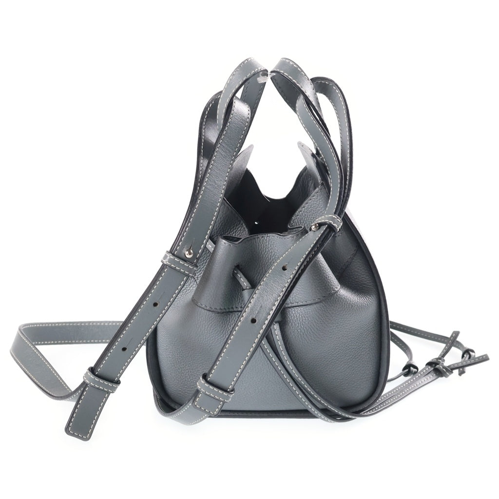 LOEWE(ロエベ) ハンモック ドローストリングバッグ ミニ 2WAY ショルダバッグ グレー レディース