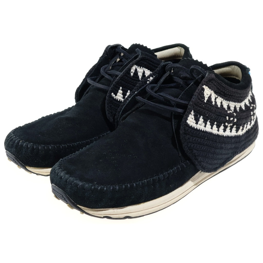 VISVIM(ヴィスヴィム) FBT ネイティブニット モカシン スウェードローカットシューズ ブラック