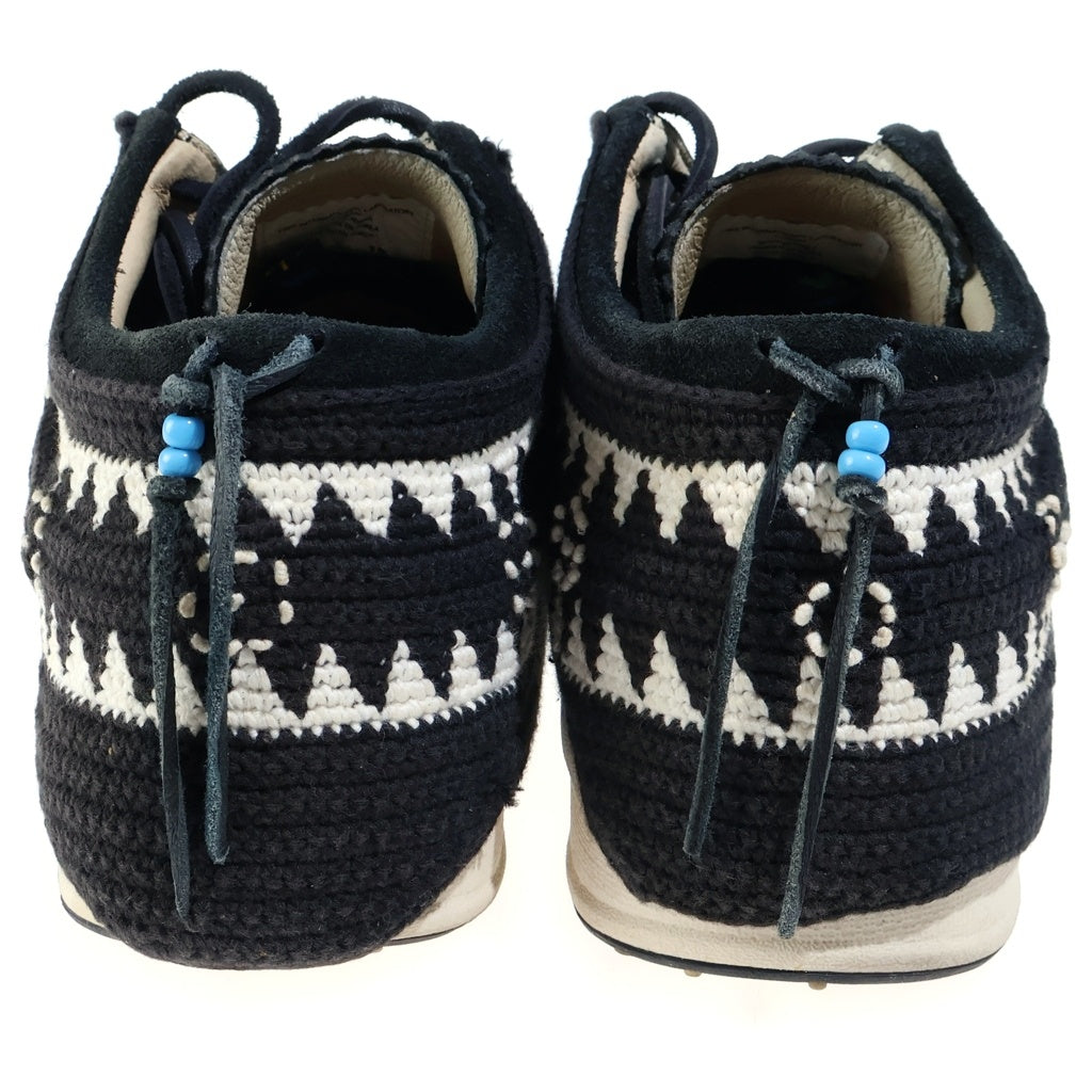 VISVIM(ヴィスヴィム) FBT ネイティブニット モカシン スウェードローカットシューズ ブラック
