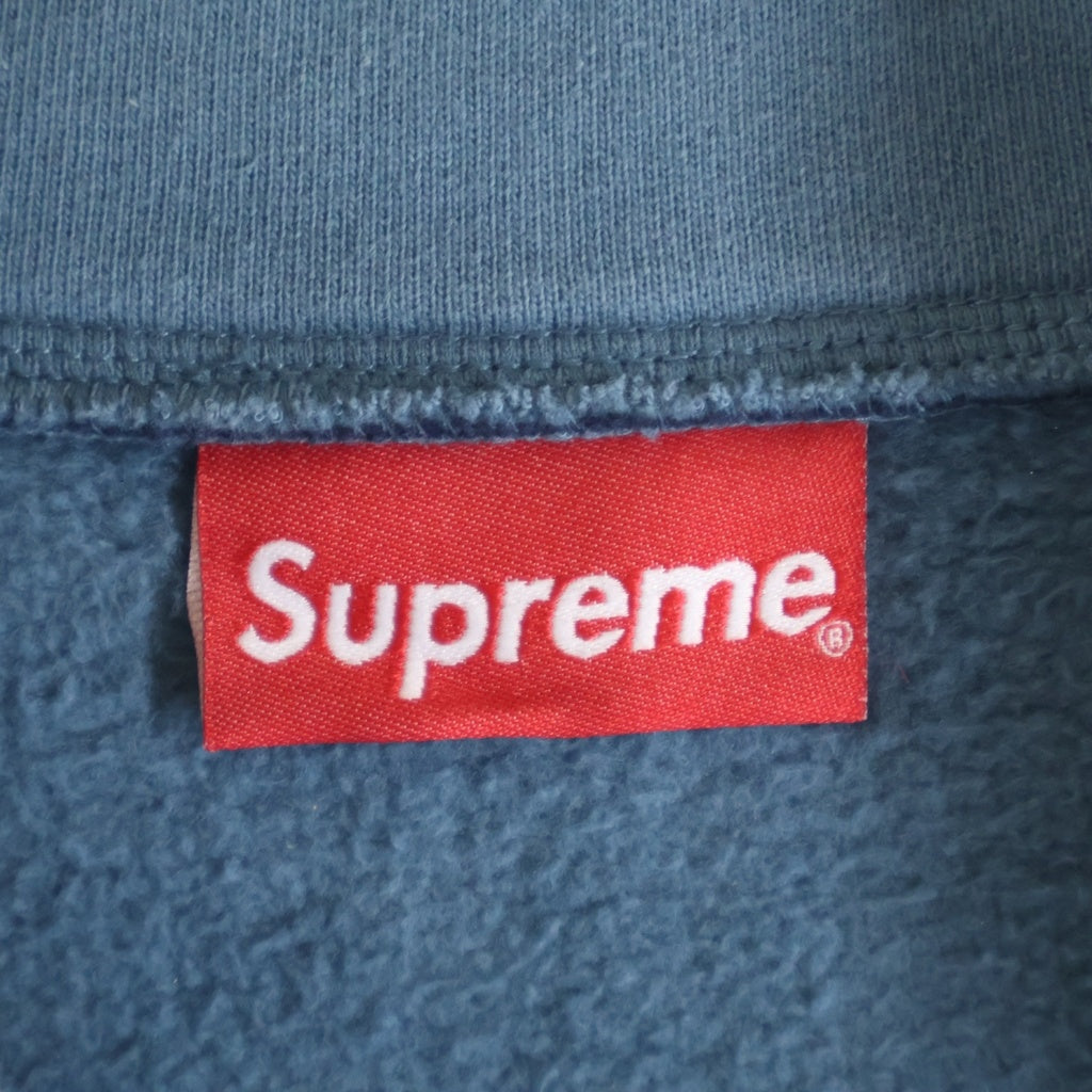 SUPREME(シュプリーム) 18AW Speedway Half Zip Sweatshirt スピードウェイ ハーフジップ スウェットシャツ ブルー