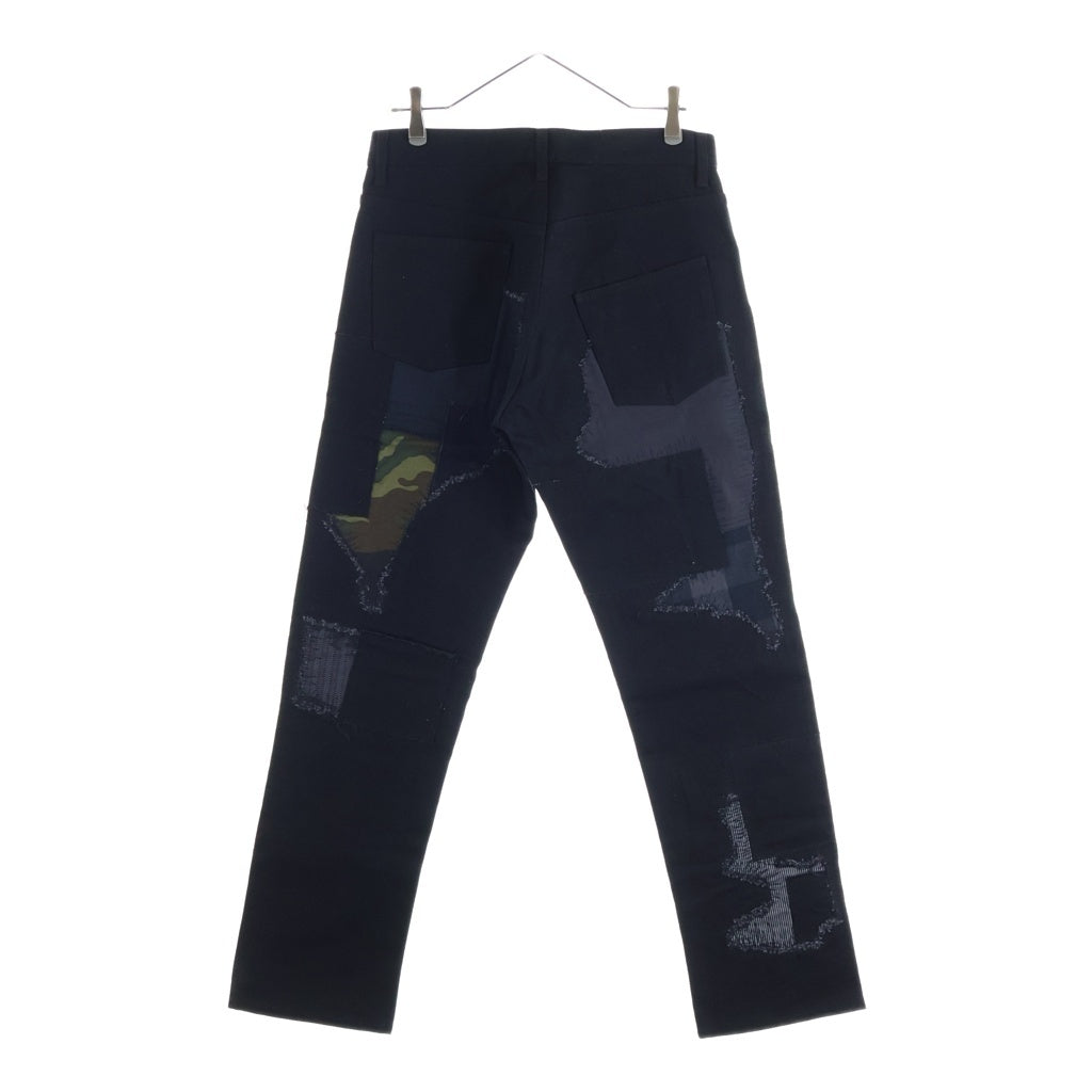 eYe COMME des GARCONS JUNYA WATANABE MAN(アイ コム デ ギャルソン ジュンヤ ワタナベ マン) 15SS パッチワーク ストレートデニムパンツ ブラック WO-P910 AD2014