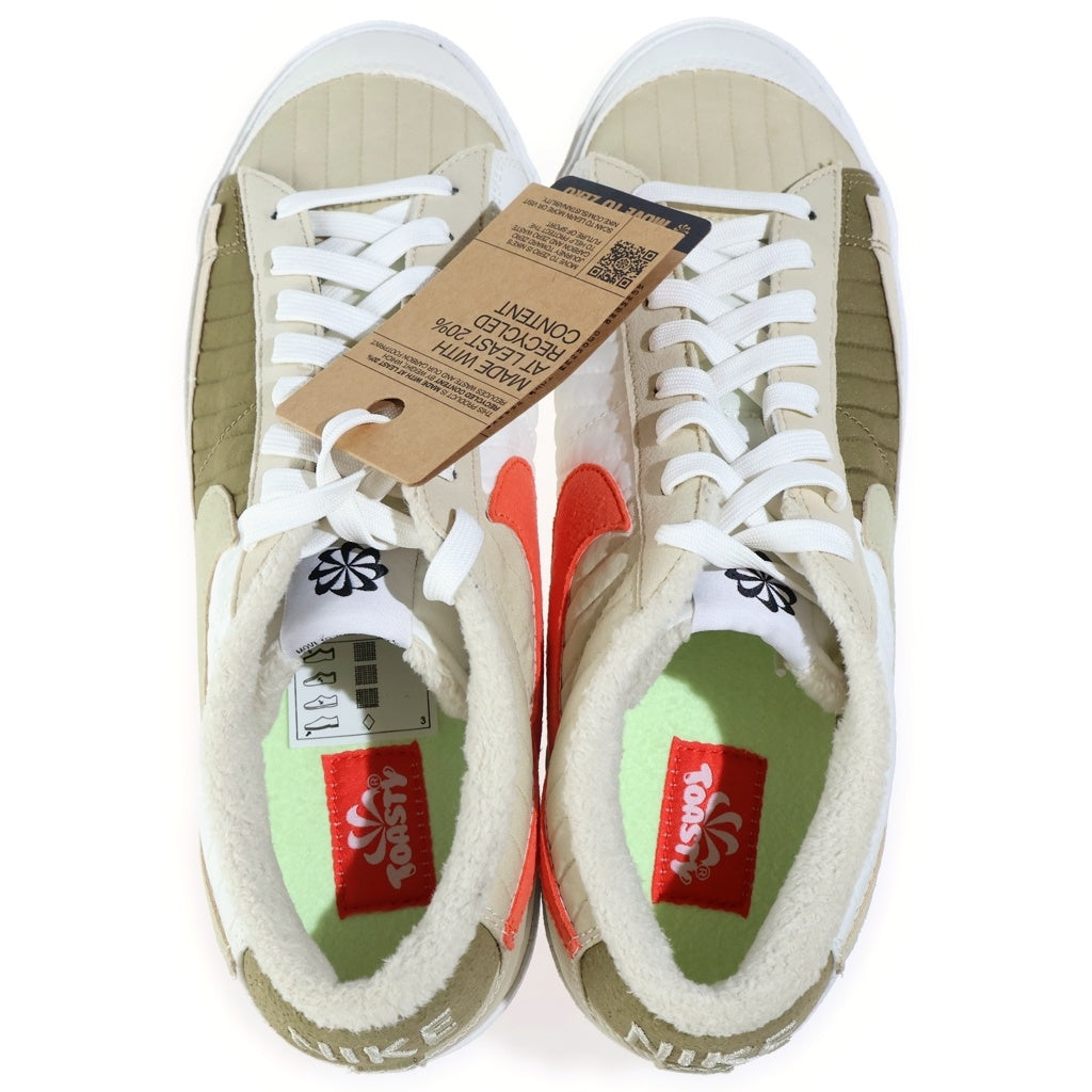 NIKE(ナイキ) BLAZER LOW 77 PATCHWORK QUILT DD8026-100 ブレザー77 LX パッチワークキルト ローカットスニーカー ホワイト/ベージュ US10/28cm