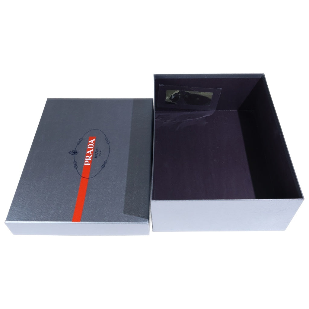 PRADA SPORT(プラダ スポーツ) センタージップ タンクソール レザー ショートブーツ ブラック